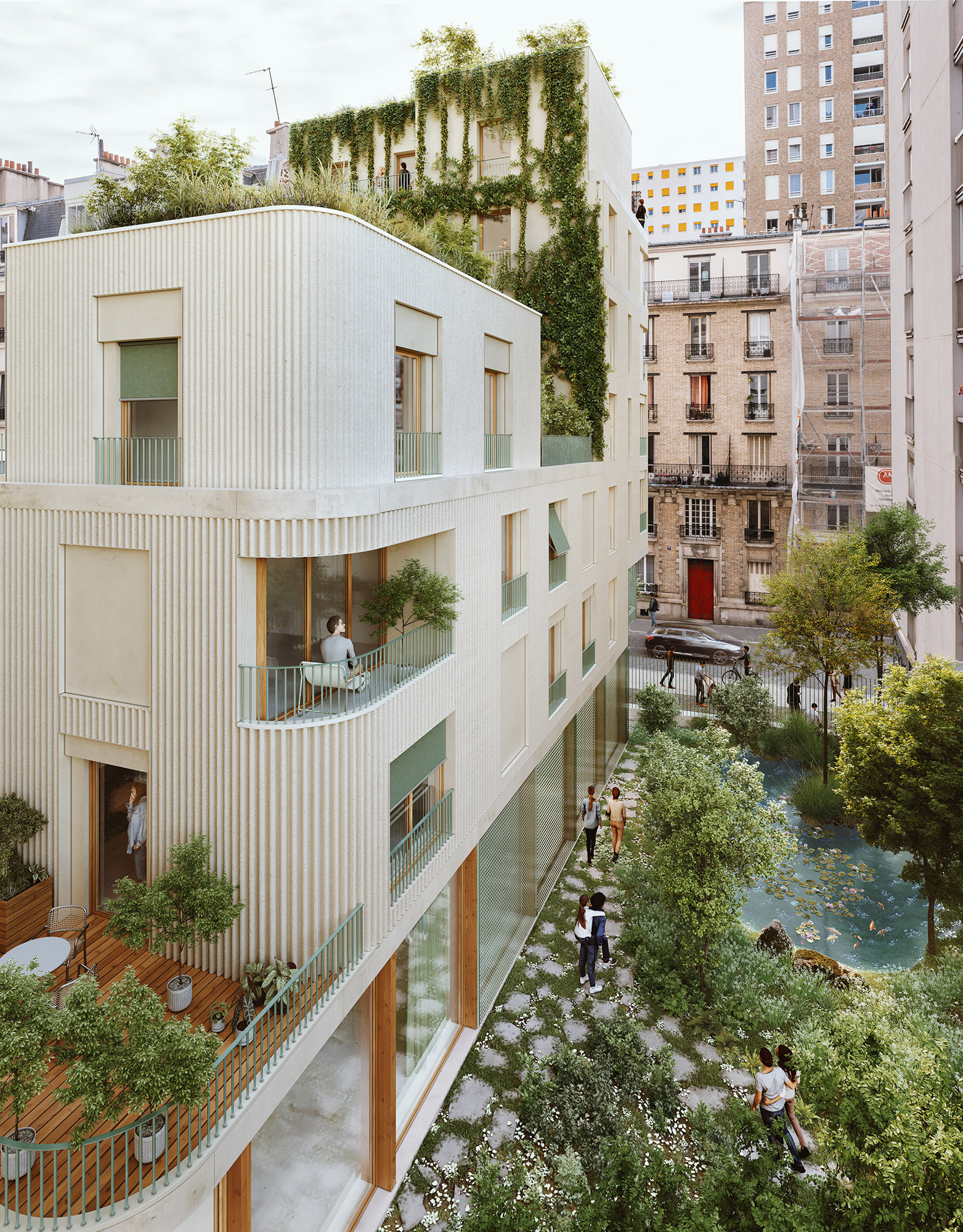 Agnes & Agnes_Logements_Paris14_Vue Arriere_hdv3